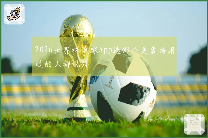2026世界杯滚球App选哪个更靠谱用过的人都说好